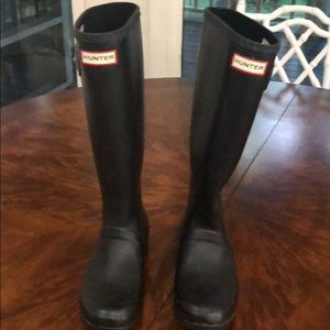 Black Matte Finish Hunter Rainboots
